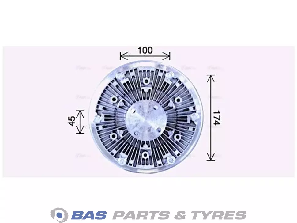 Accouplement visco AVA Cooling 9062001222 Accouplement visco AVA Cooling 9062001222