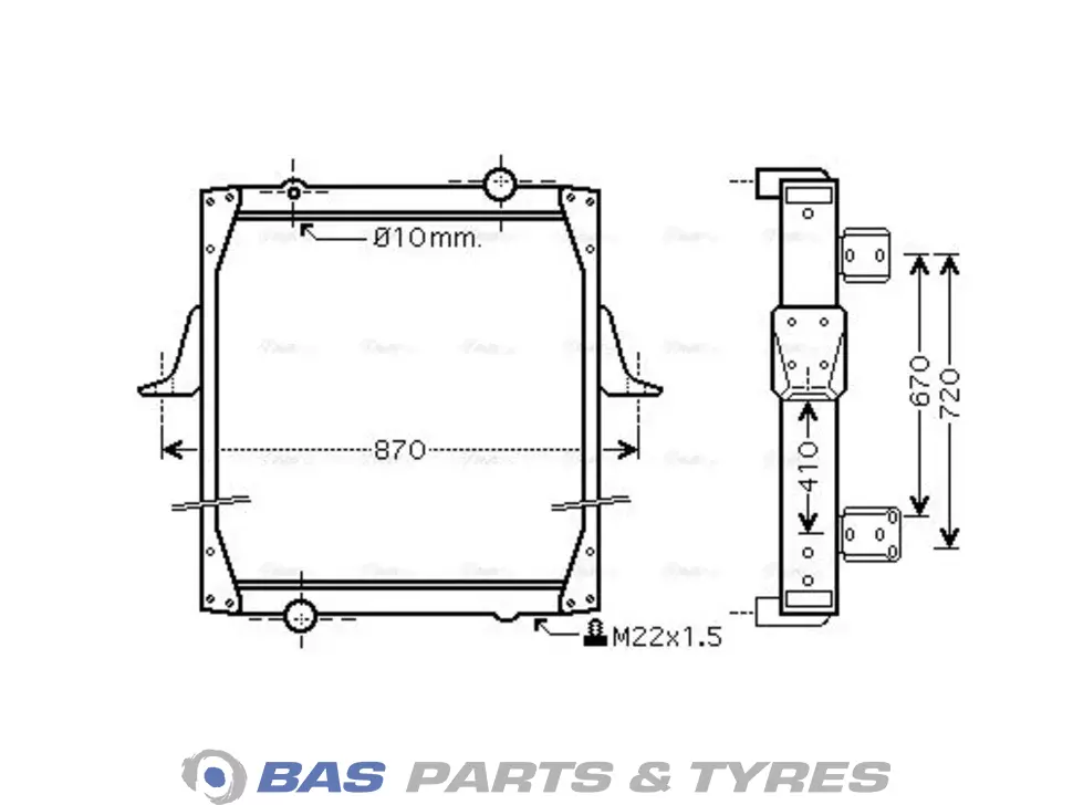 Radiator AVA Cooling 5010230485