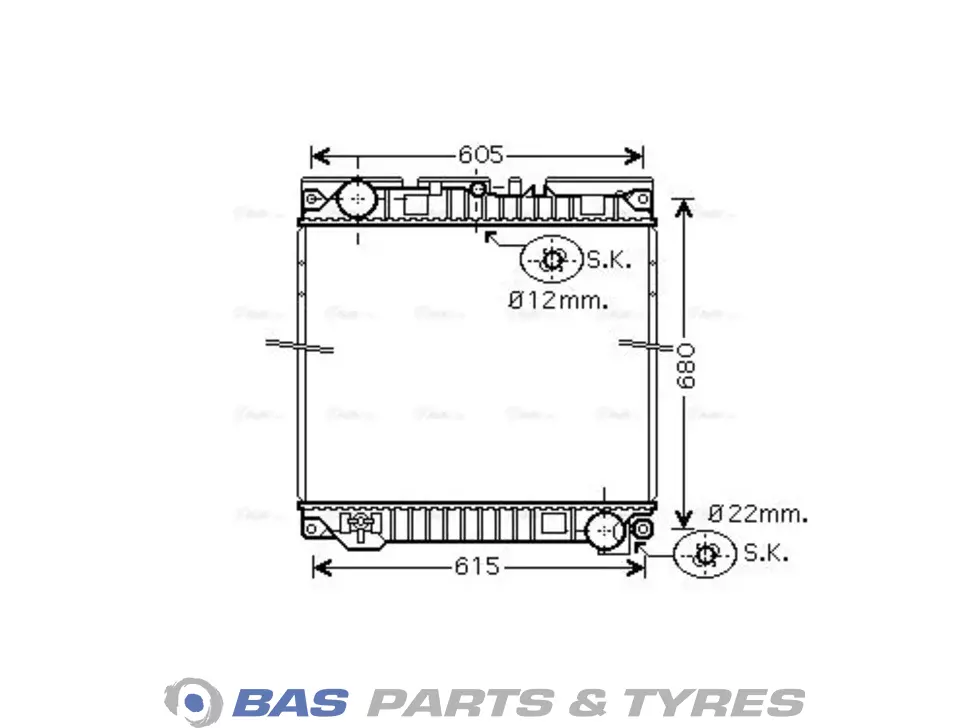 Radiator AVA Cooling 81061016492