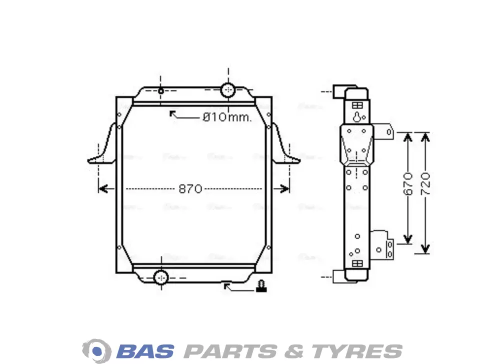 Radiator AVA Cooling 5010315845