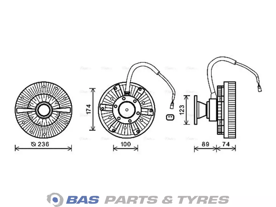Accouplement visco AVA Cooling 1520308 Accouplement visco AVA Cooling 1520308