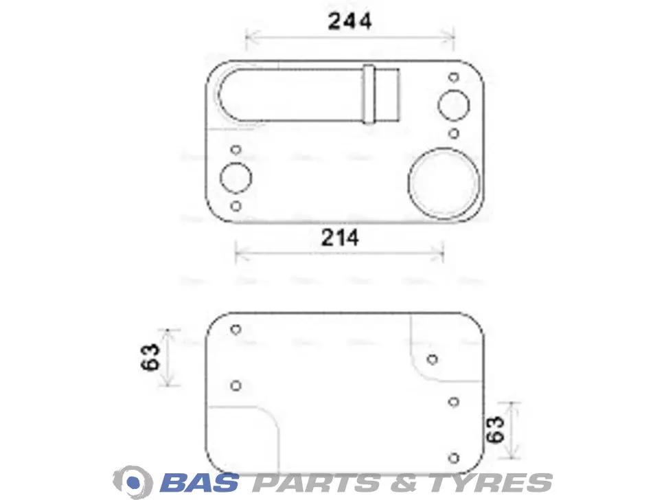 Oil cooler AVA Cooling 5010437354