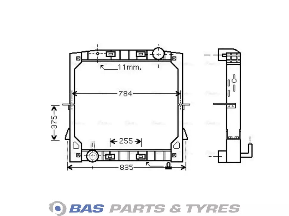 Radiator AVA Cooling 41012094 Radiator AVA Cooling 41012094