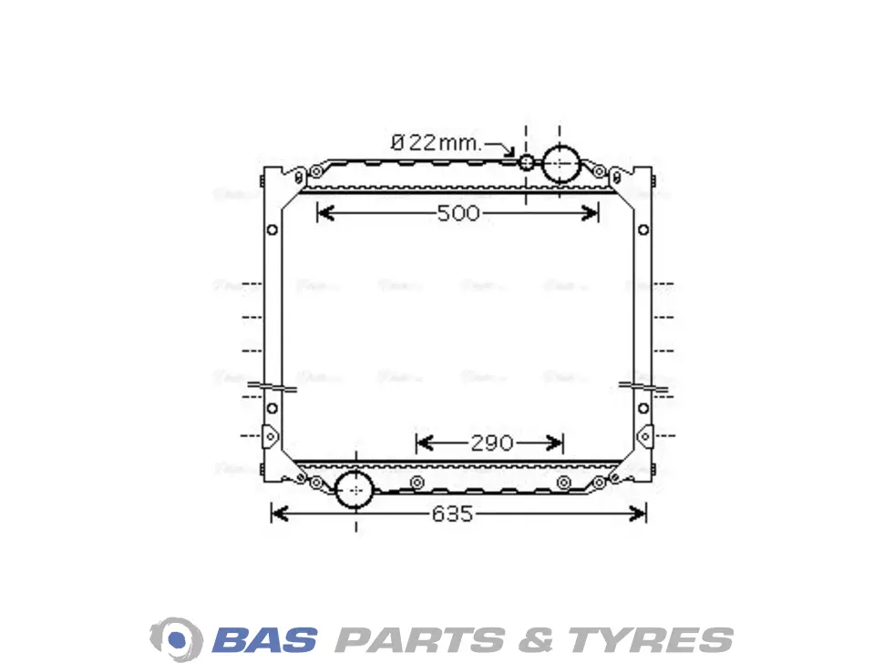 Radiator AVA Cooling 85061016007 Radiator AVA Cooling 85061016007