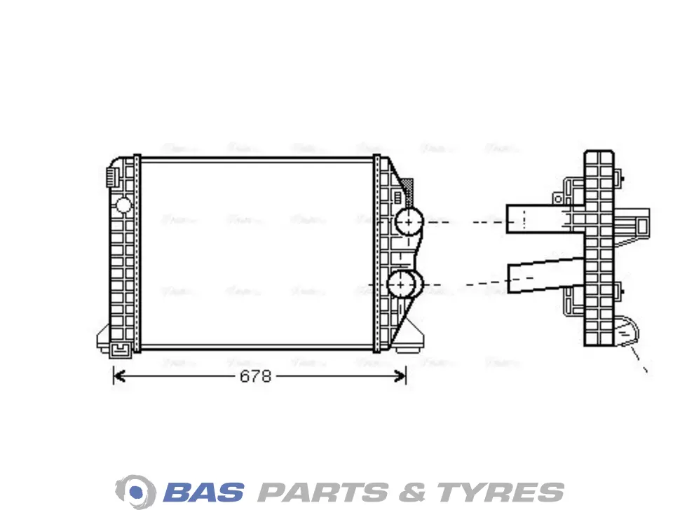 Intercooler AVA Cooling 9705010201 Intercooler AVA Cooling 9705010201