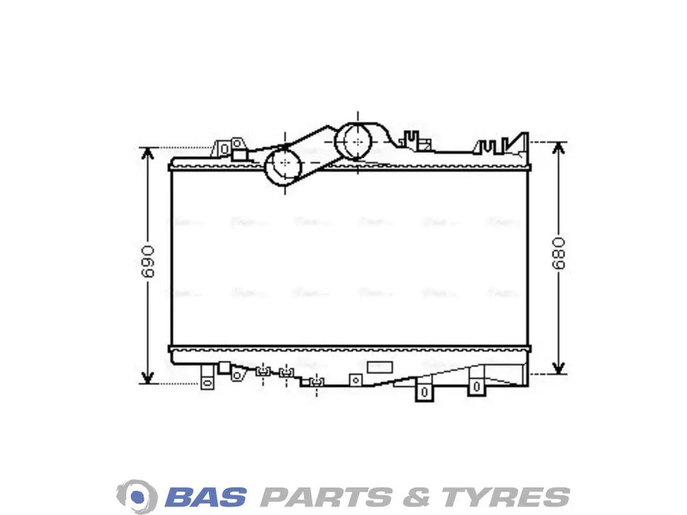 Intercooler AVA Cooling 9735010301 Intercooler AVA Cooling 9735010301
