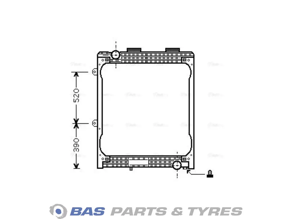 Radiator AVA Cooling 81061016437