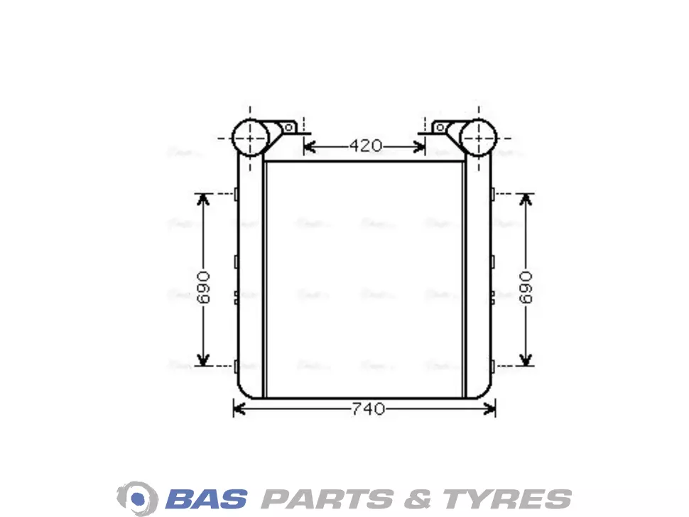 Intercooler AVA Cooling 5010230488