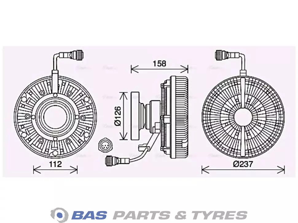 Viscokupplungs AVA Cooling 5000676708 Viscokupplungs AVA Cooling 5000676708