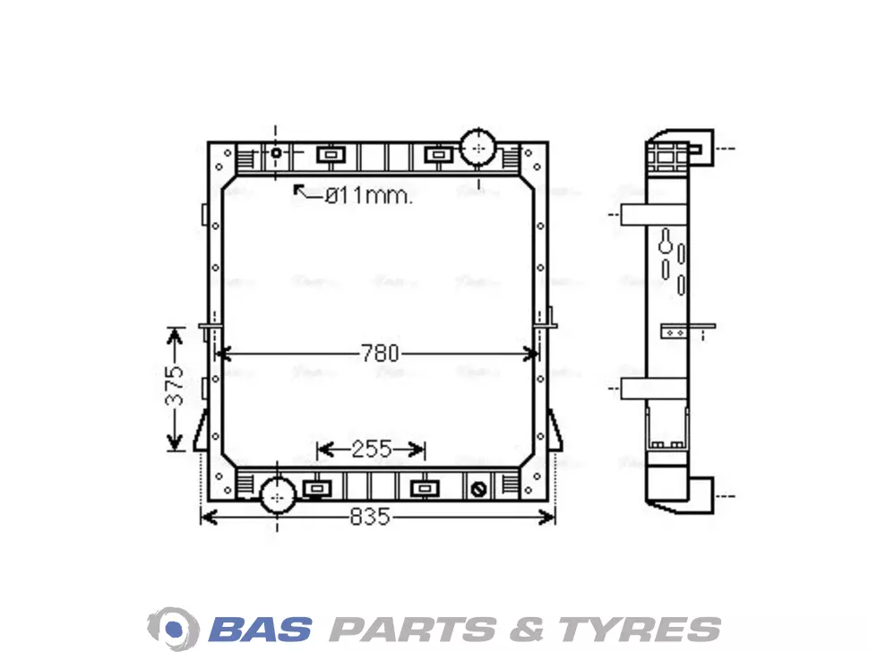 Radijator AVA Cooling 99463230 Radijator AVA Cooling 99463230