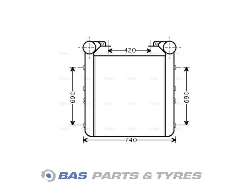 Intercooler AVA Cooling 5010230487