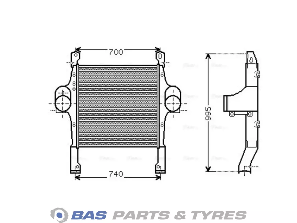 Intercooler AVA Cooling 504015564