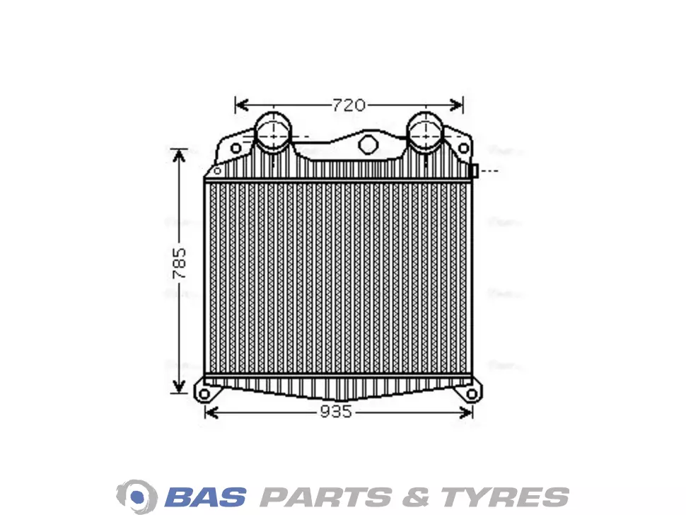 Intercooler AVA Cooling 81061300156