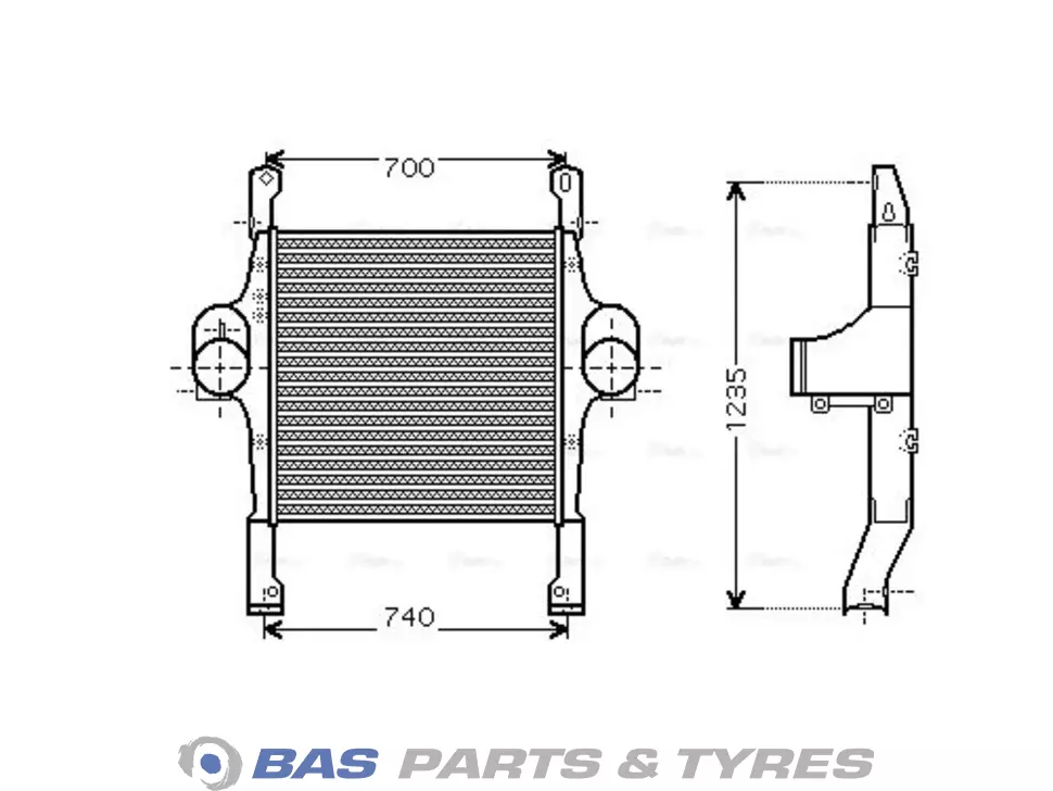 Intercooler AVA Cooling 41214448