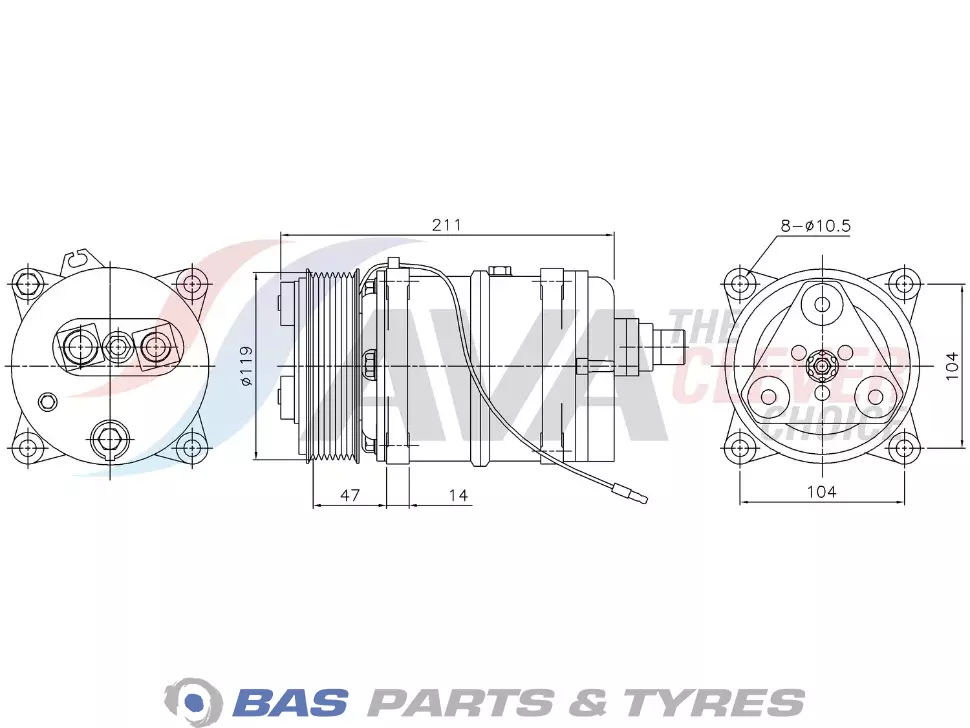 Compressore AVA Cooling 43555129 Compressore AVA Cooling 43555129
