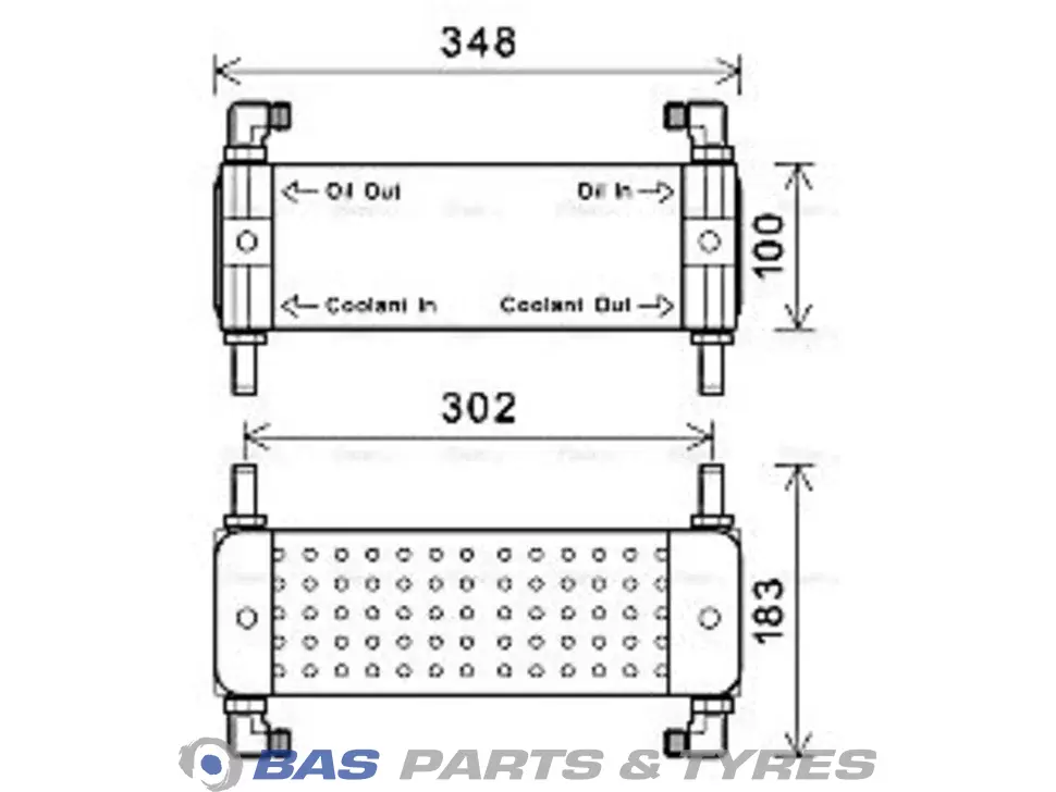 Oil cooler AVA Cooling 7420810985