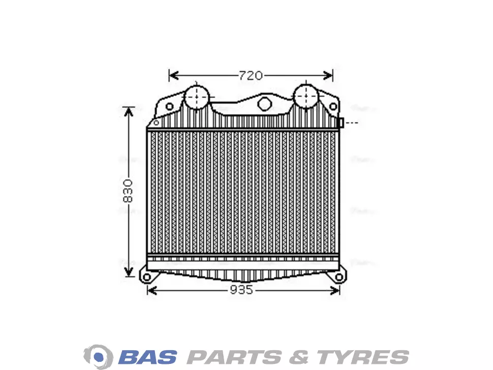 Intercooler AVA Cooling 81061300179