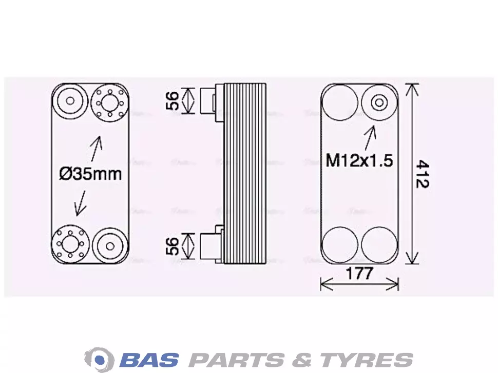 Oil cooler AVA Cooling 1414200