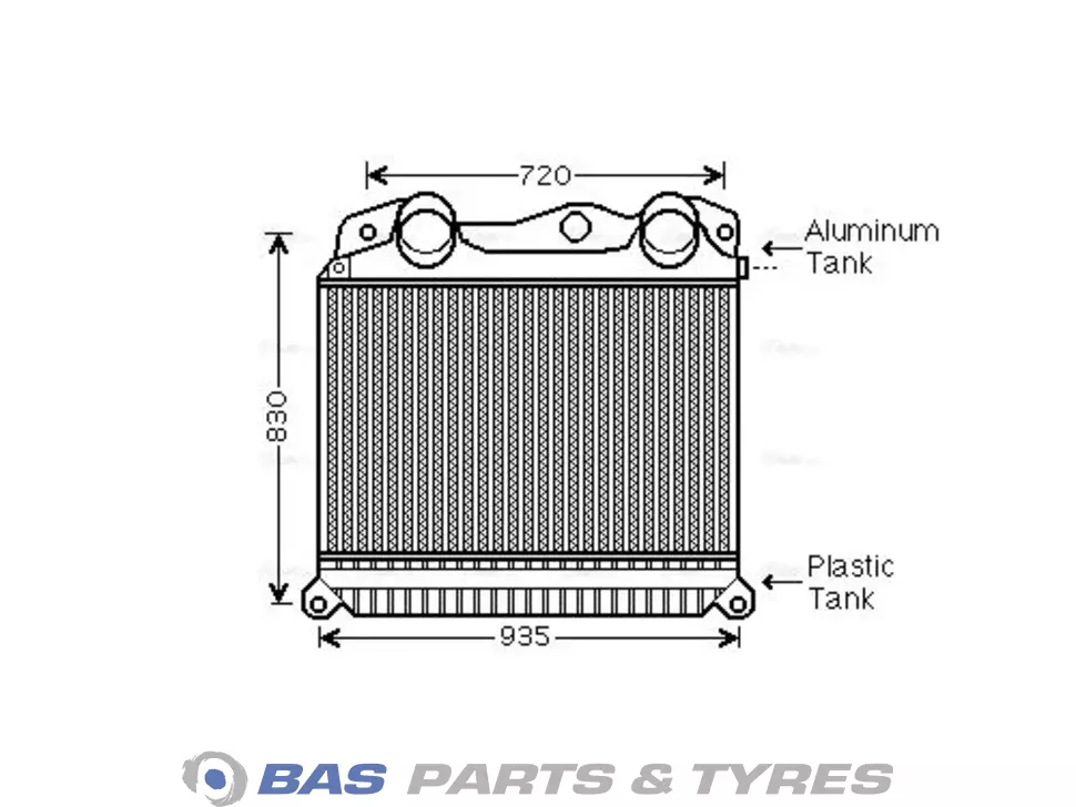 Intercooler AVA Cooling 81061300200 Intercooler AVA Cooling 81061300200