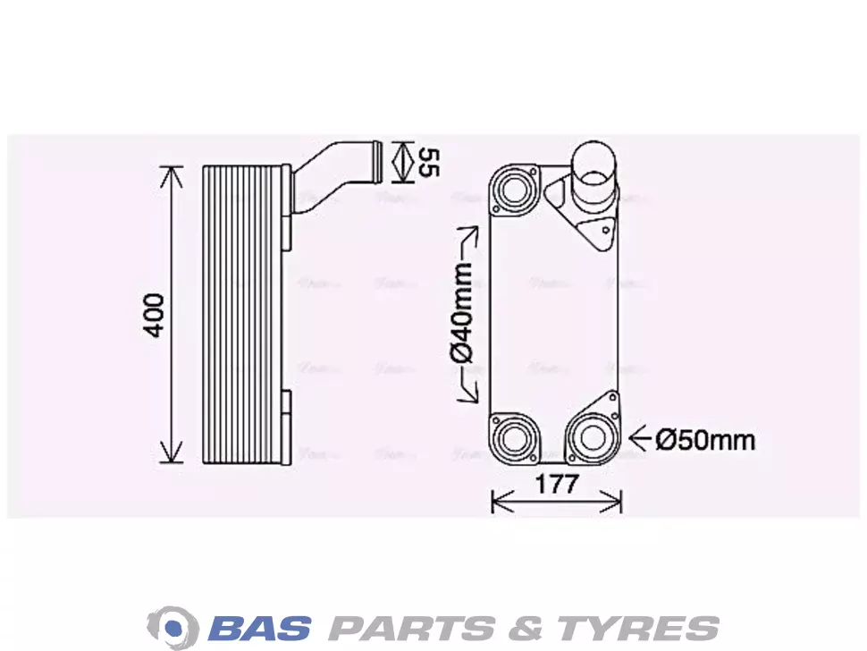 Oil cooler AVA Cooling 1872294