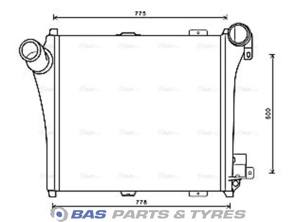 Intercooler AVA Cooling 20810109