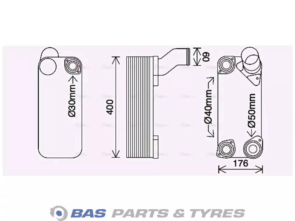 Oil cooler AVA Cooling 1840389