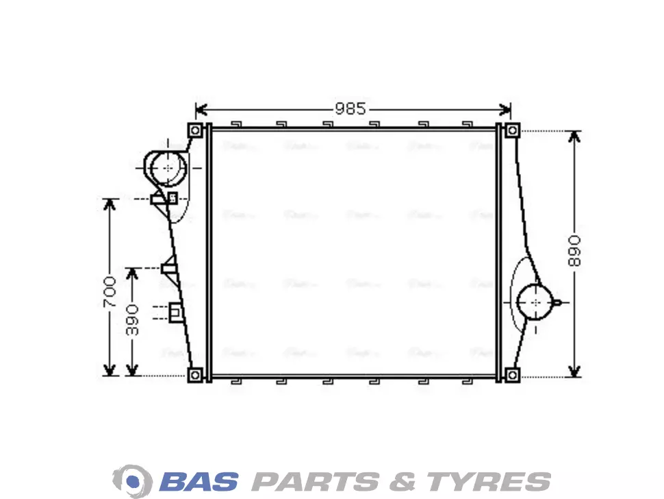 Intercooler AVA Cooling 1565965