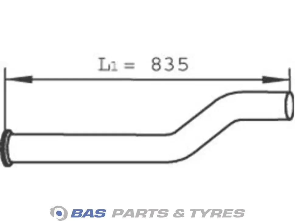 Exhaust pipe Dinex 1401712