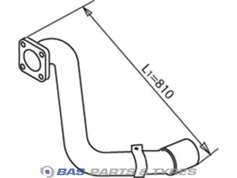 Front exhaust pipe Dinex 81152045751
