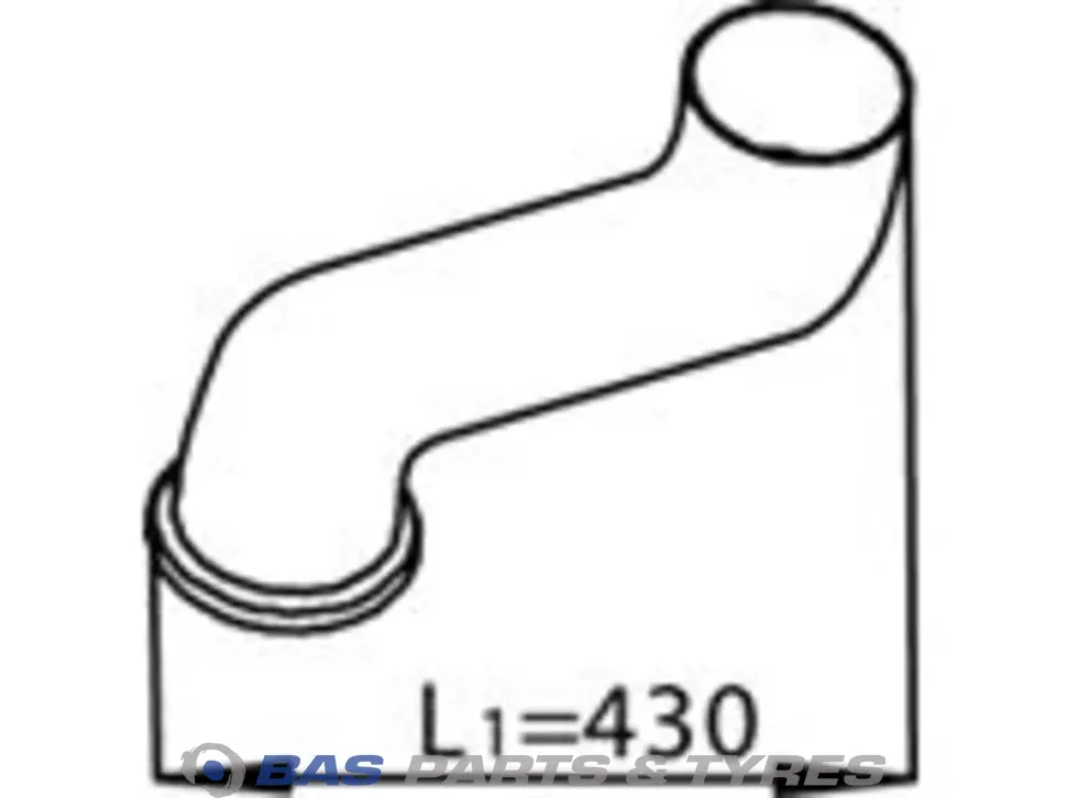 Exhaust pipe Dinex 20584116