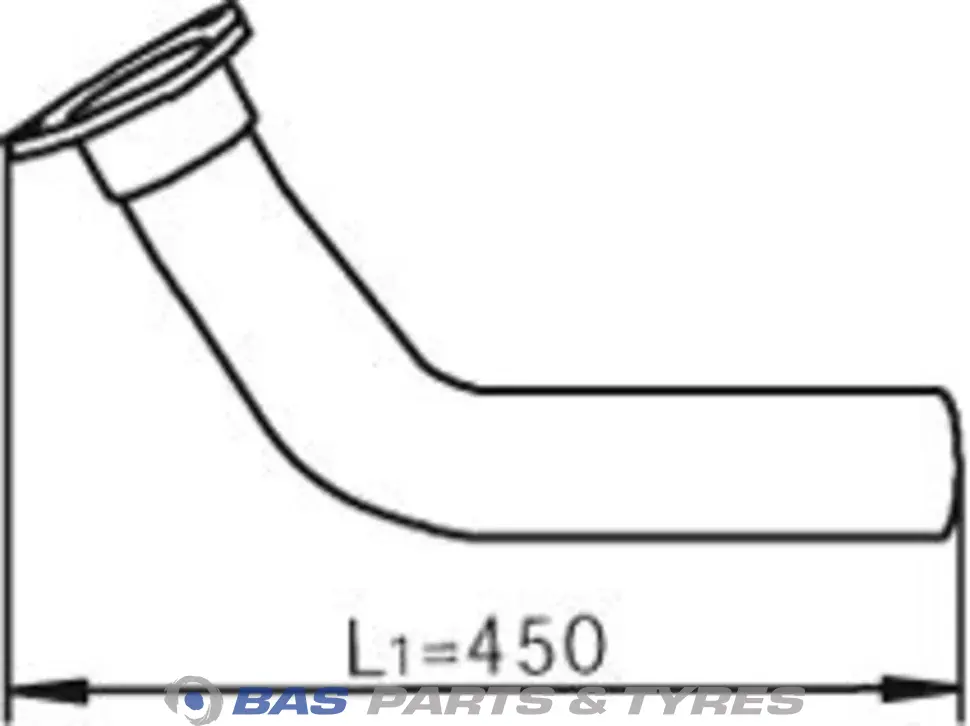 Front exhaust pipe Dinex 4274900019