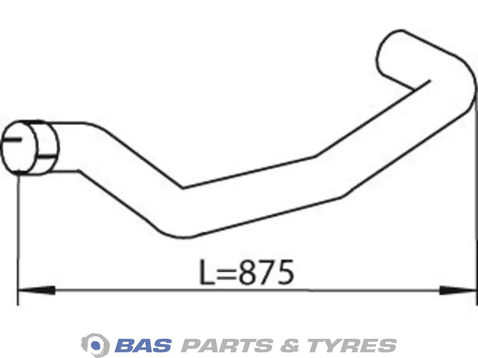 Exhaust pipe Dinex 81152040629