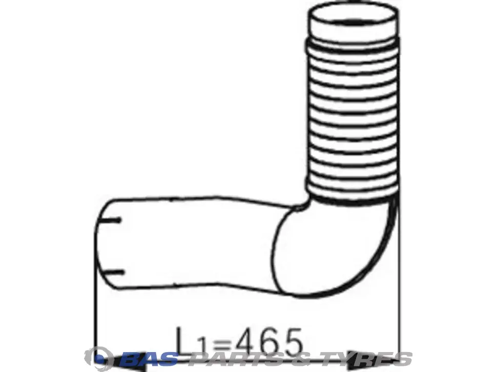 Front exhaust pipe Dinex 9484900819