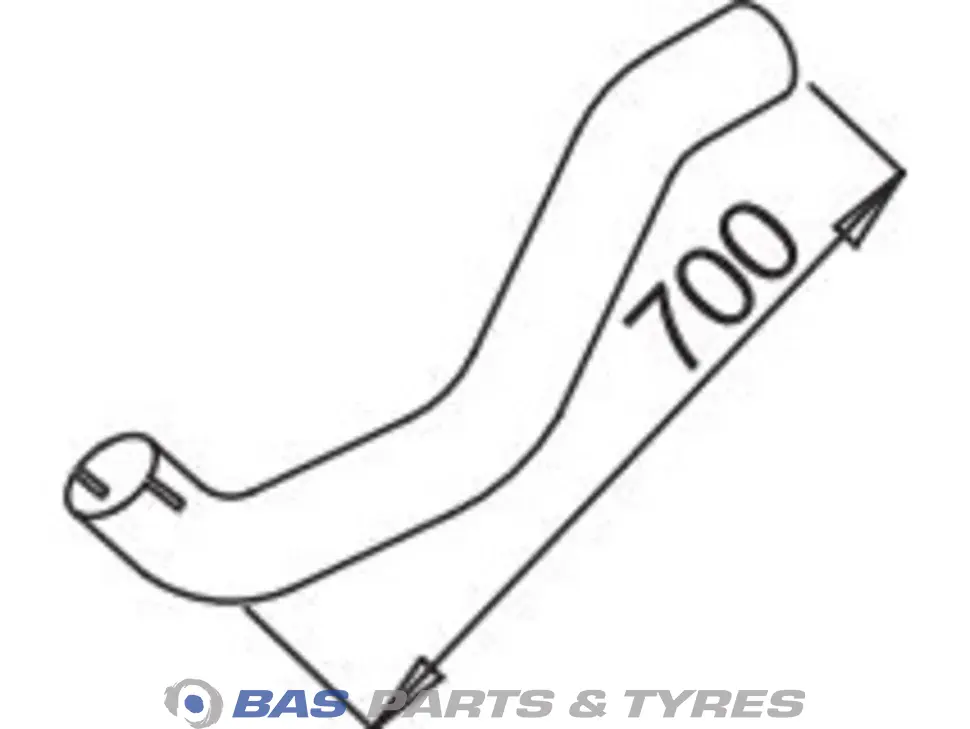 Front exhaust pipe Dinex 6554904519