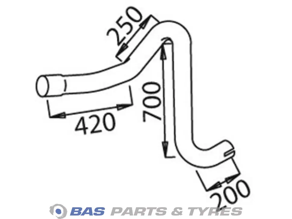 Предна изпускателна тръба Dinex 3834922201
