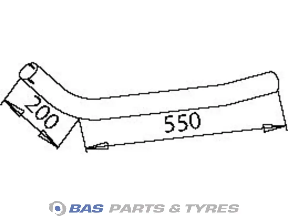 Front exhaust pipe Dinex 6194902020