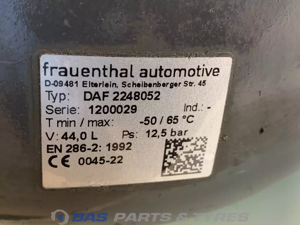 Receptor de aire DAF 2134631 Receptor de aire DAF 2134631