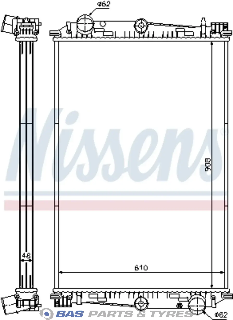 радиатор Nissens 1348001