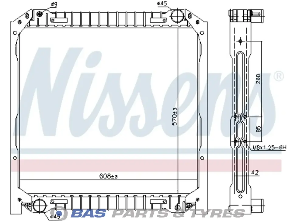 Radiatore Nissens 500318699