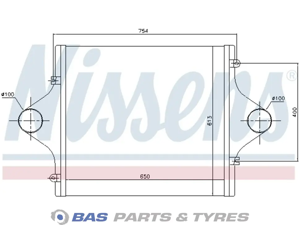 интеркулер Nissens 500348264