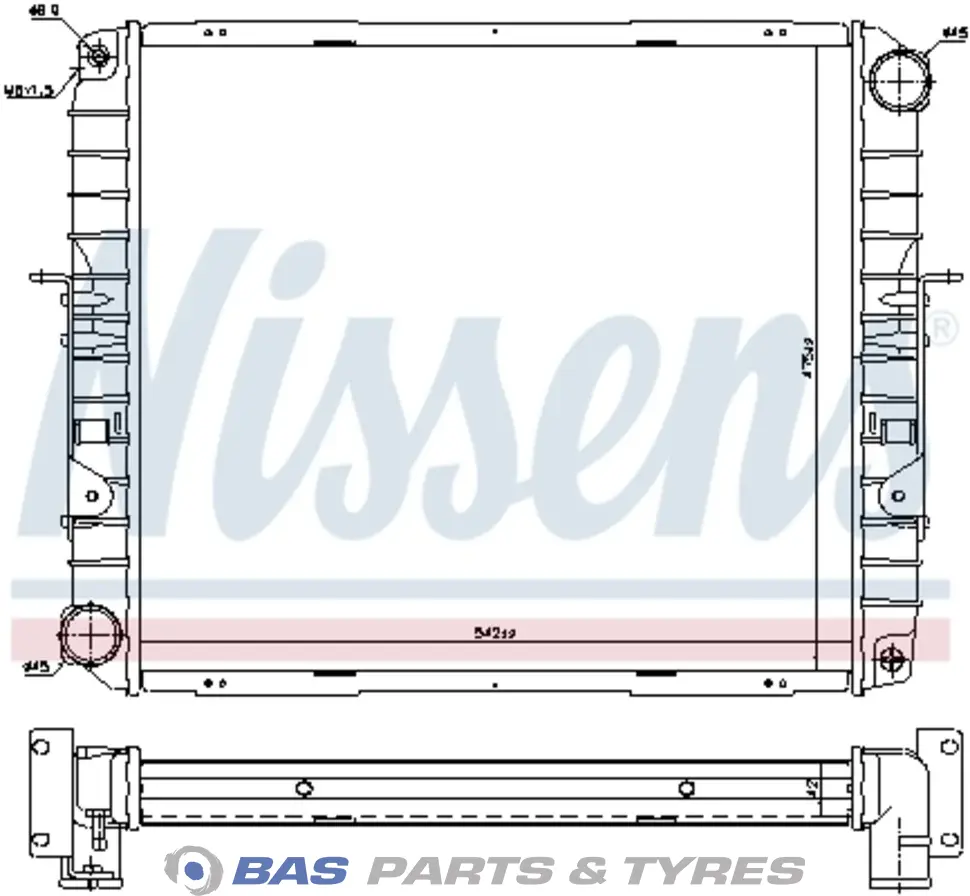 Radiador Nissens 98411679