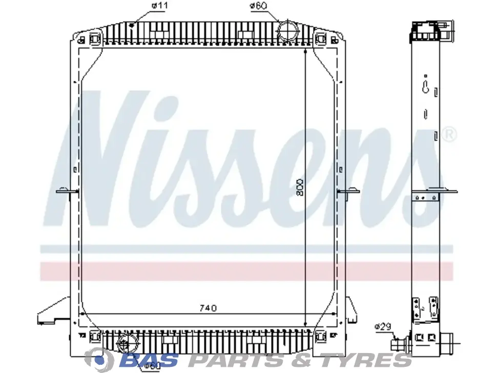 Radiator Nissens 8139294