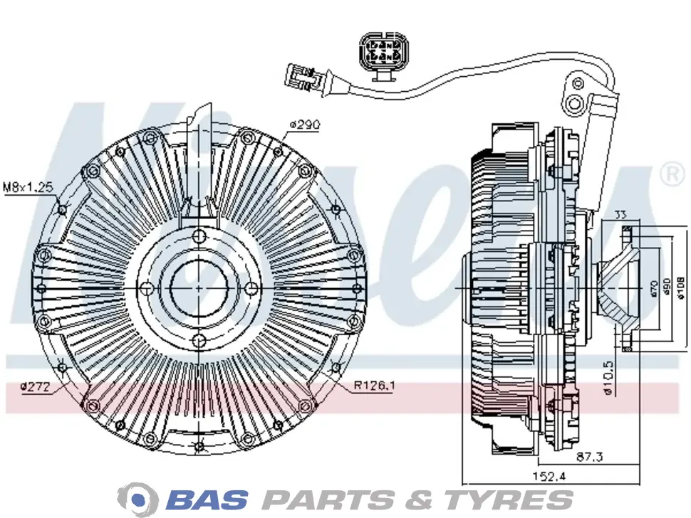 Виско муфта Nissens 51066300135