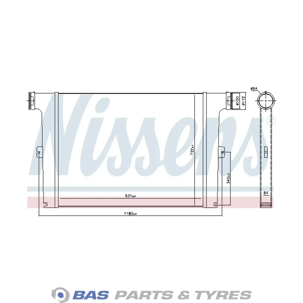интеркулер Nissens 81061300208