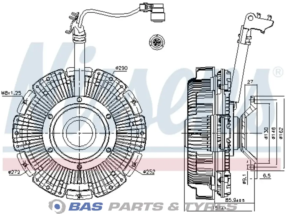 Acoplamiento visco Nissens 4702000622