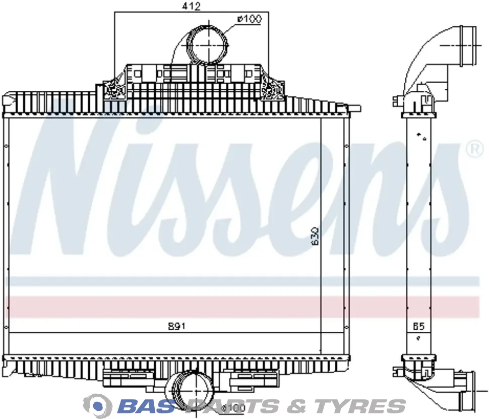 интеркулер Nissens 9405010301