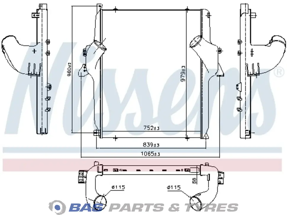 Интеркулер Nissens 9425011201