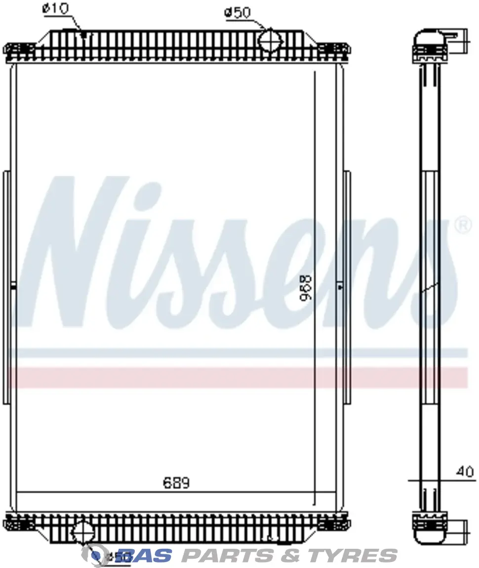 Radiateur Nissens 5010315764