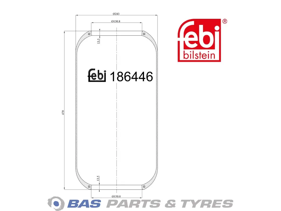 Luftfederbalg Febi 81436010186S