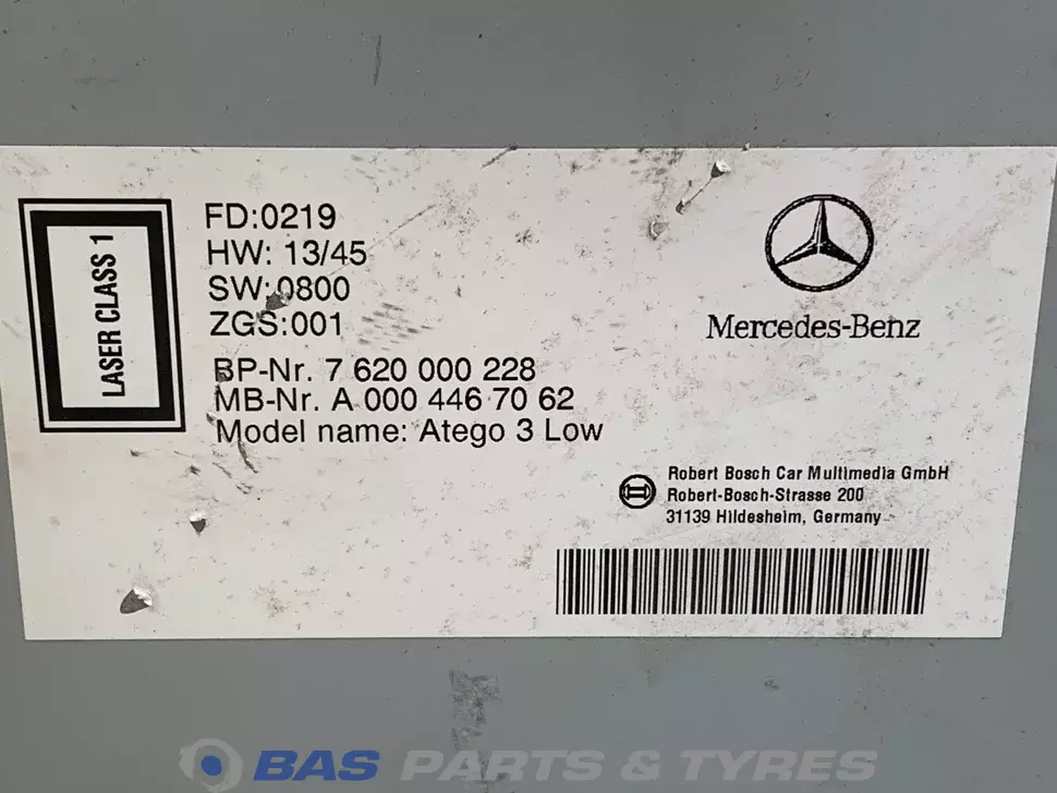 Radio Mercedes A 001 446 06 62 Radio Mercedes A 001 446 06 62